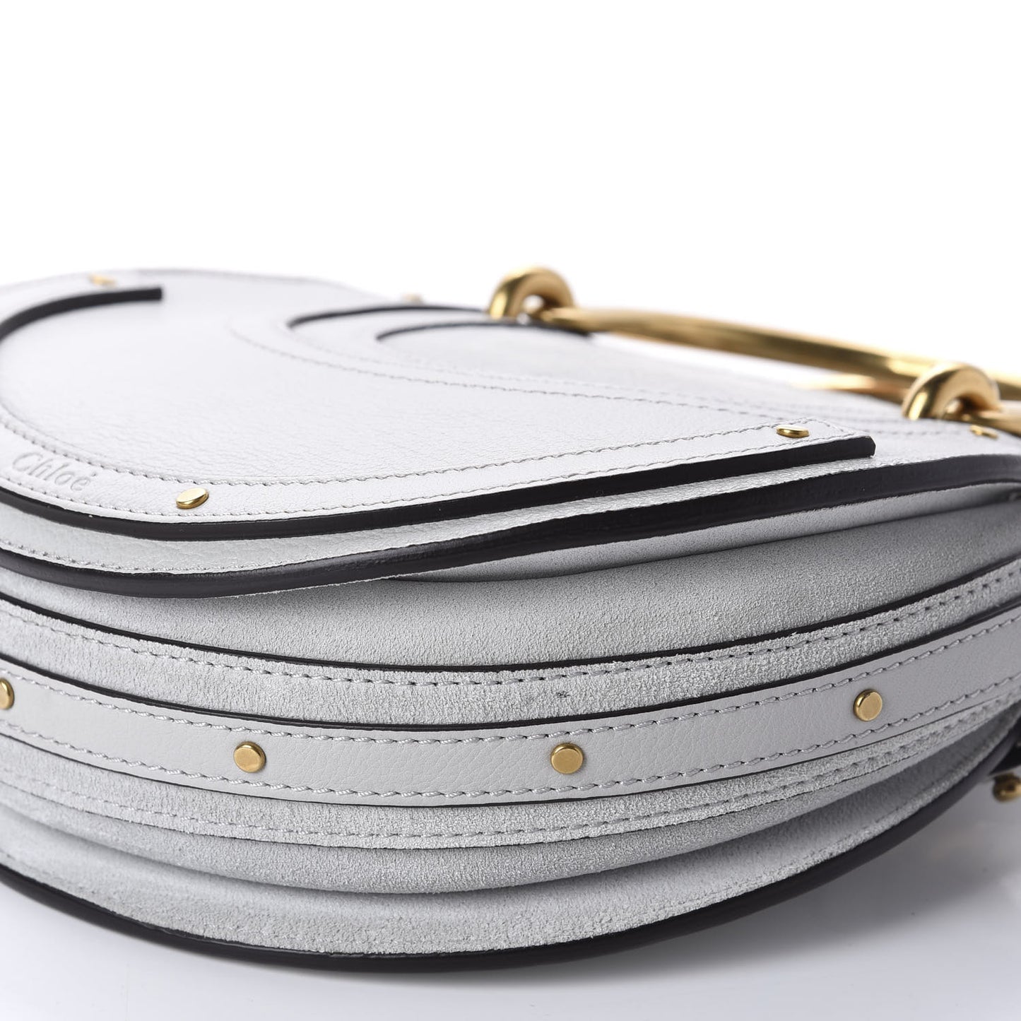 Calfskin Suede Small Pixie Bag Airy Grey