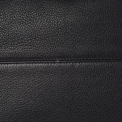 Alexander McQueen Pebbled Calfskin Large Skull Padlock Zip Around Tote Black 9 of 13