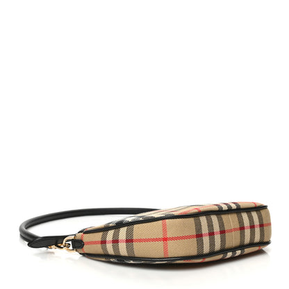 Burberry Vintage Check Calfskin Olympia Pouch Archive Beige 4 of 6