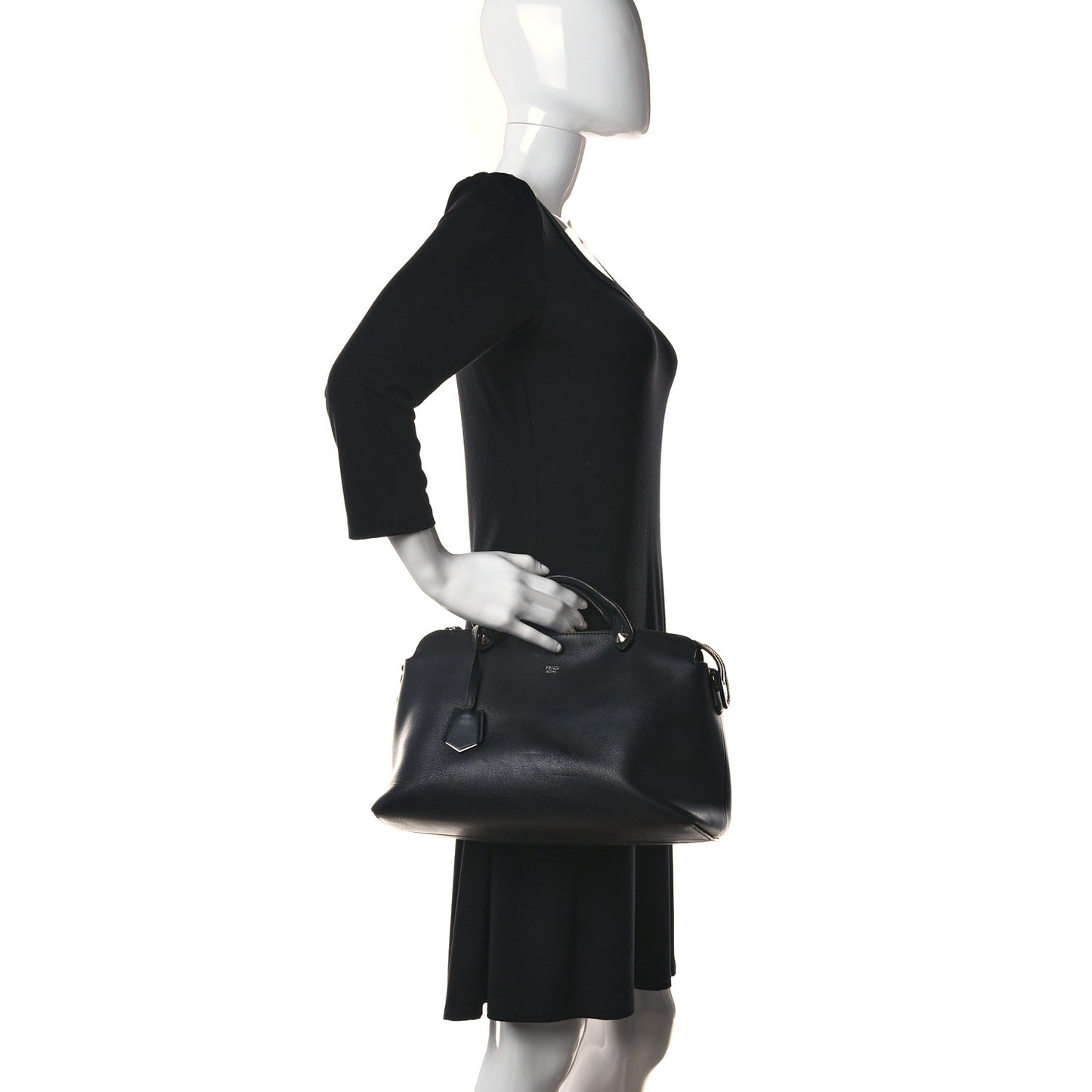 Vitello Dolce Large By The Way Boston Bag Black