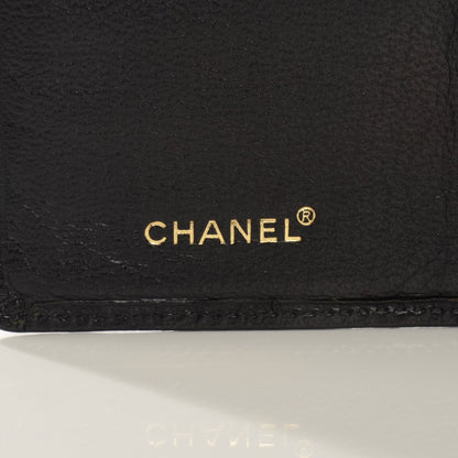 Chanel Goatskin CC Yen Wallet Black 6 of 8