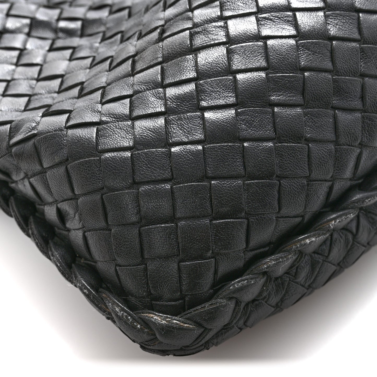 Nappa Intrecciato Large Veneta Hobo Black