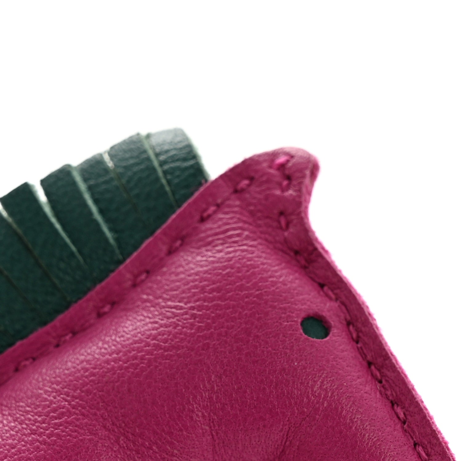 Hermes Milo Lambskin Grigri Rodeo Horse Bag Charm PM Rose Pourpre Bleu Electrique Malachite 4 of 6