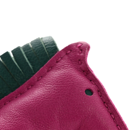 Hermes Milo Lambskin Grigri Rodeo Horse Bag Charm PM Rose Pourpre Bleu Electrique Malachite 4 of 6