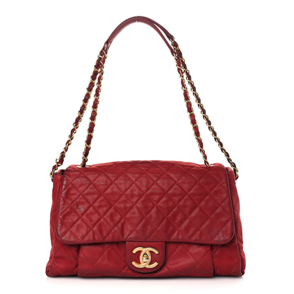 Chanel Iridescent Calfskin Quilted Chic Quilt Flap Red 1 of 14