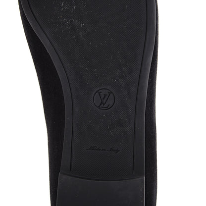 Louis Vuitton Suede Monogram Uniformes Ballet Flats 41 Black 6 of 11