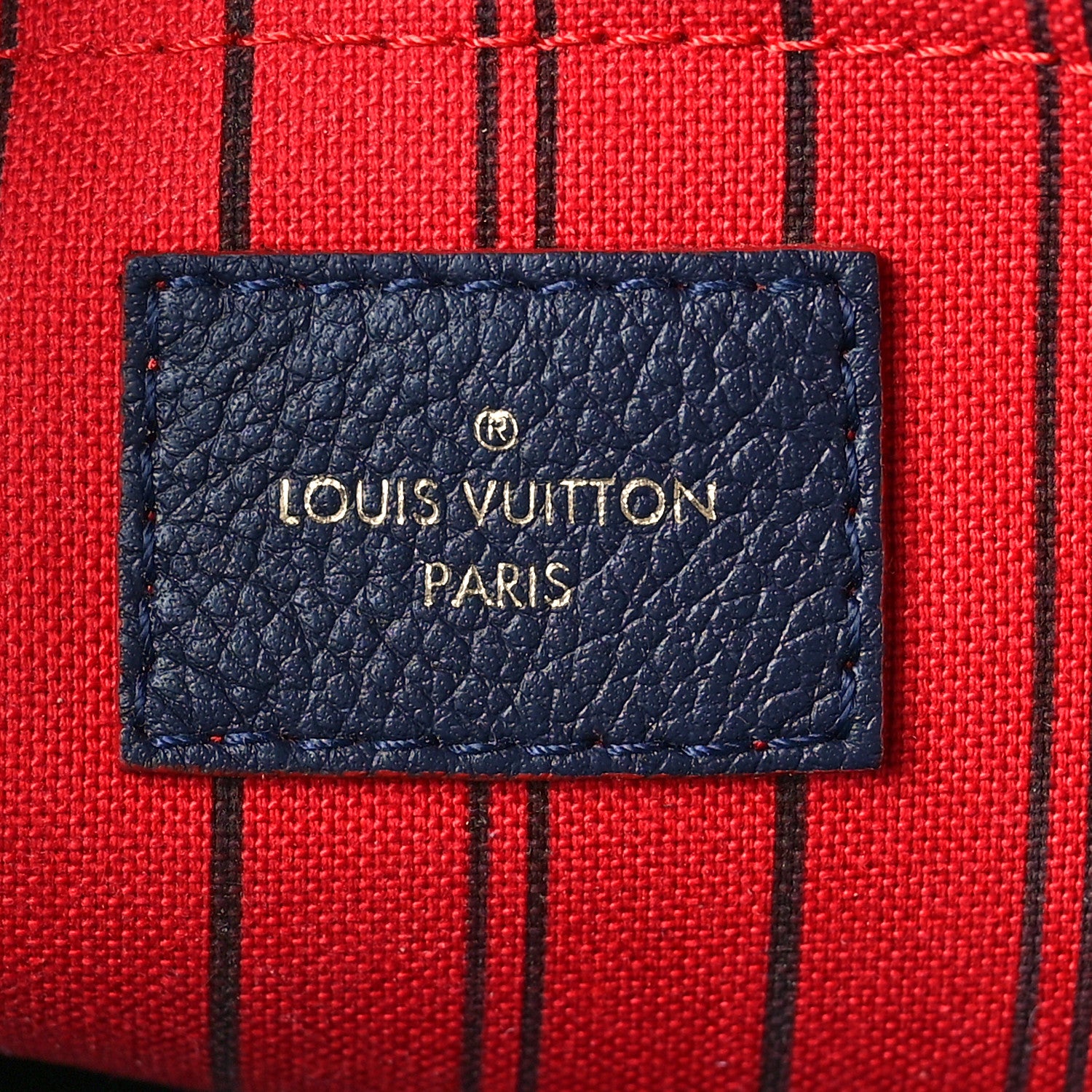 Louis Vuitton Empreinte Montaigne GM Marine Rouge 6 of 12