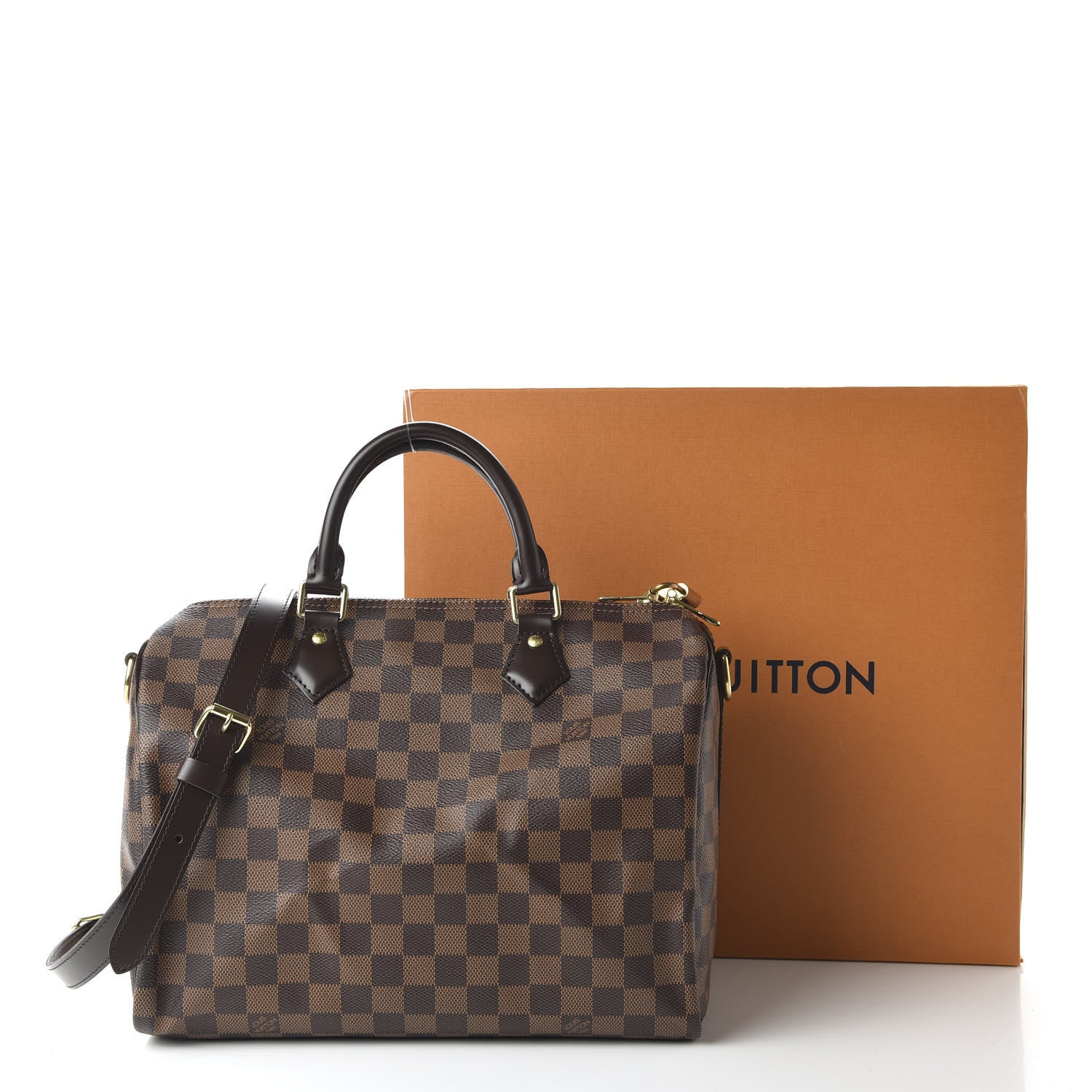 Louis Vuitton Damier Ebene Speedy Bandouliere 30 11 of 11