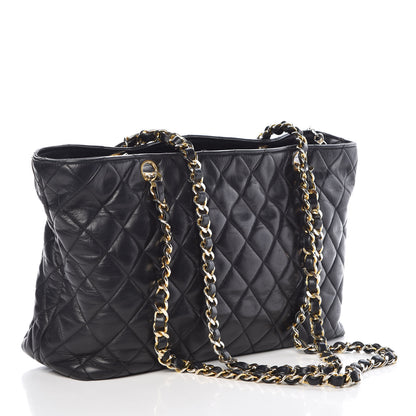 Chanel Lambskin Quilted Tote Black 3 of 10