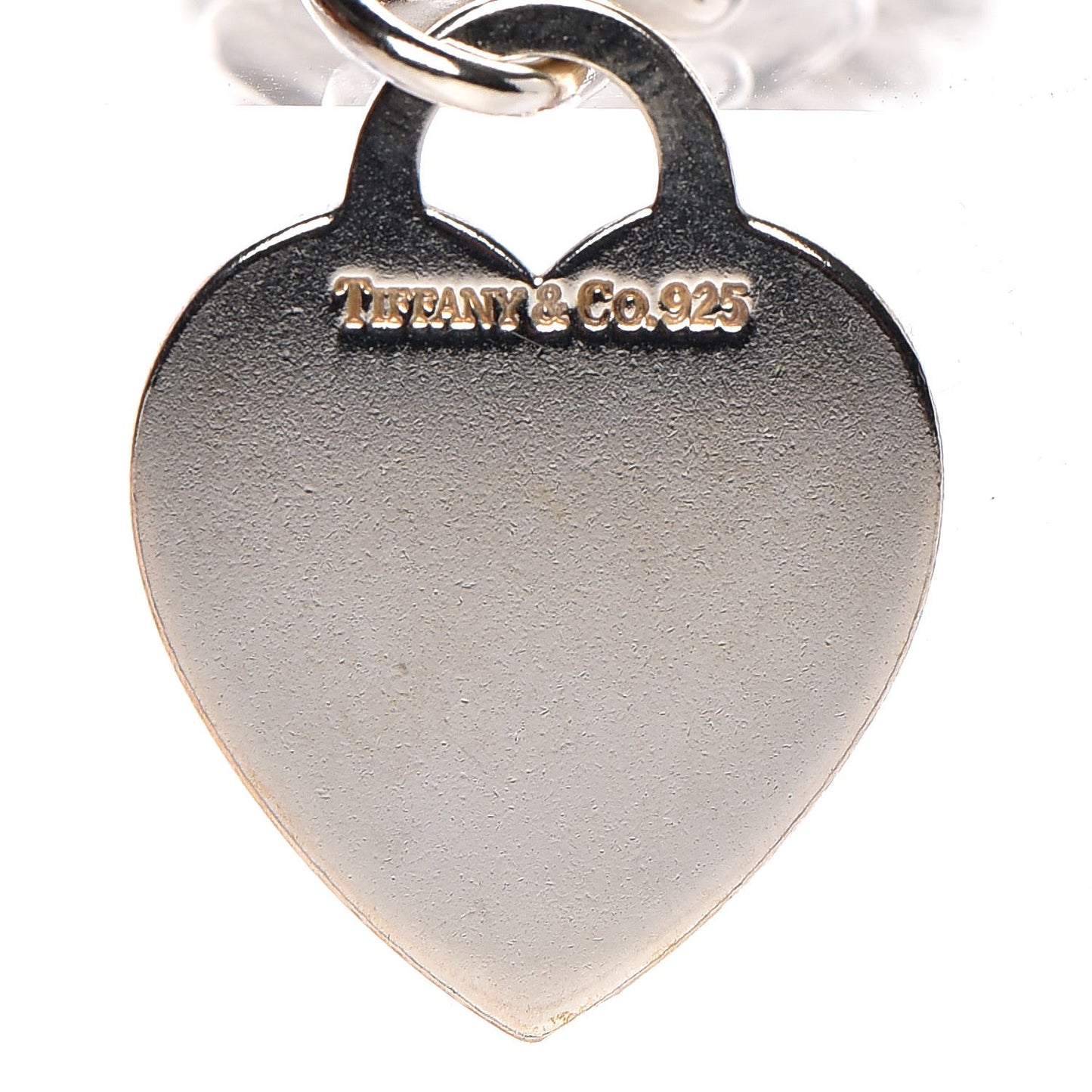 Sterling Silver Heart Tag Necklace
