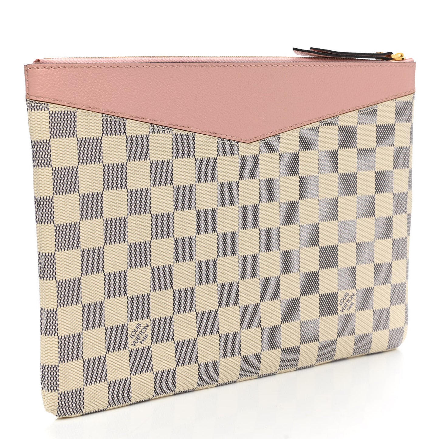 Damier Azur Daily Pouch Rose Poudre