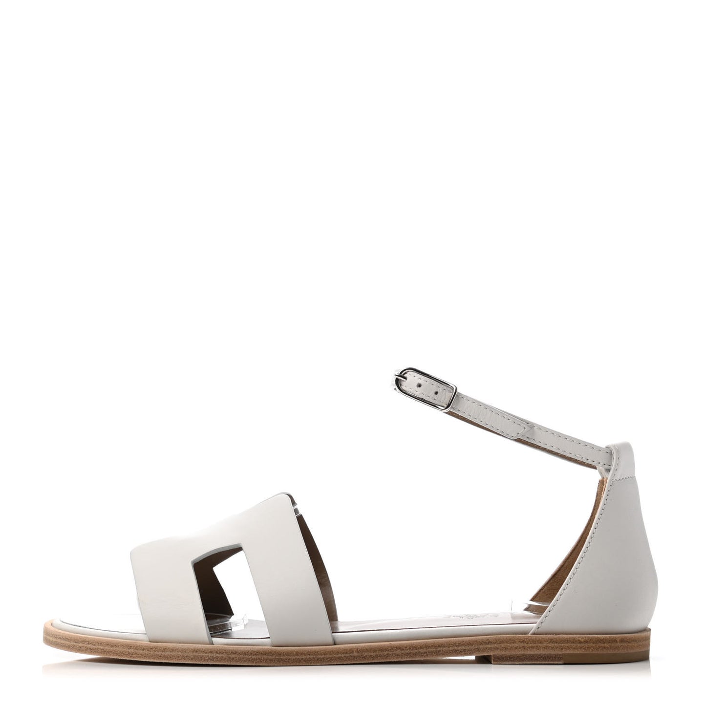 Calfskin Santorini Sandals 36.5 White