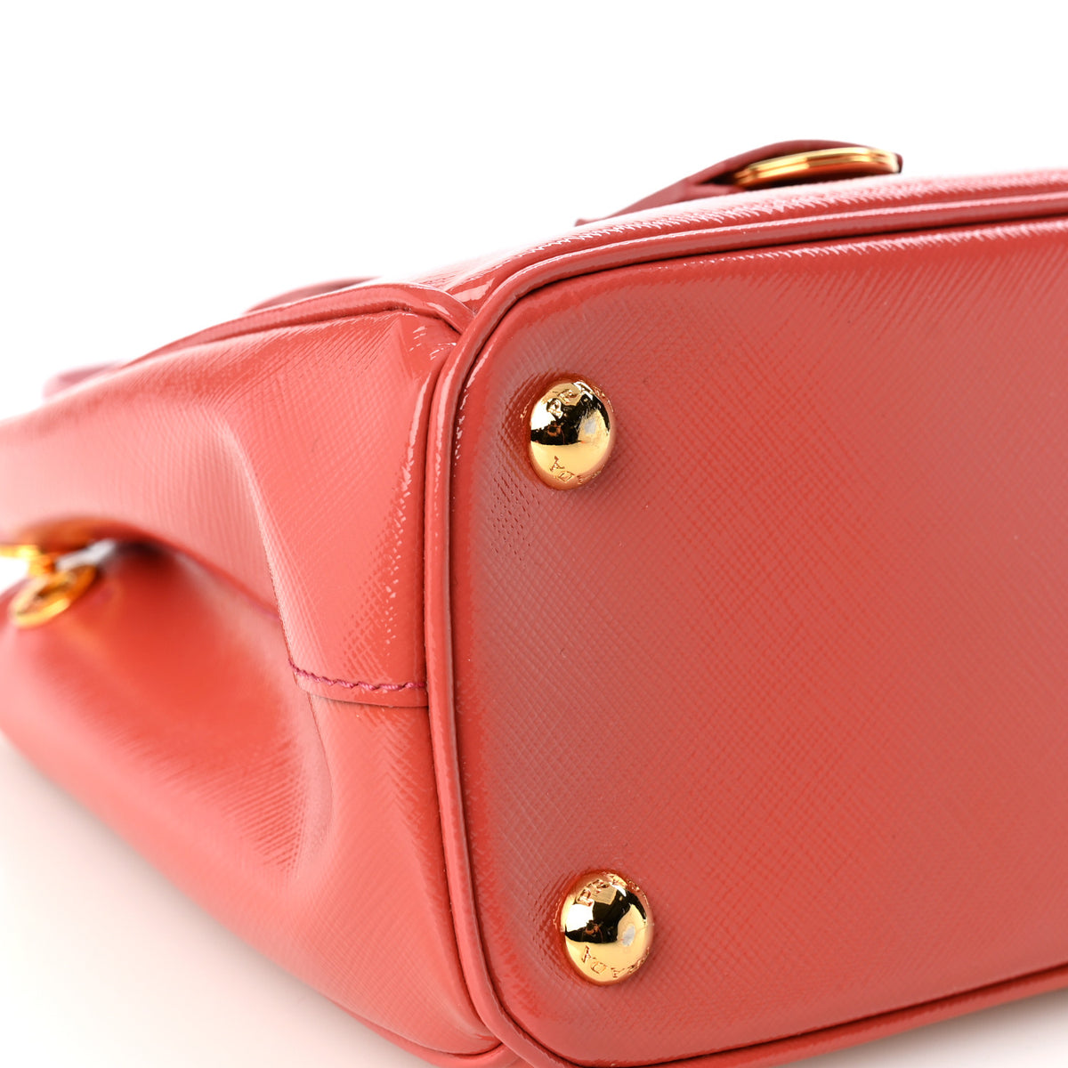 Prada Saffiano Vernice Mini Galleria Double Zip Tote Tamaris 9 of 10