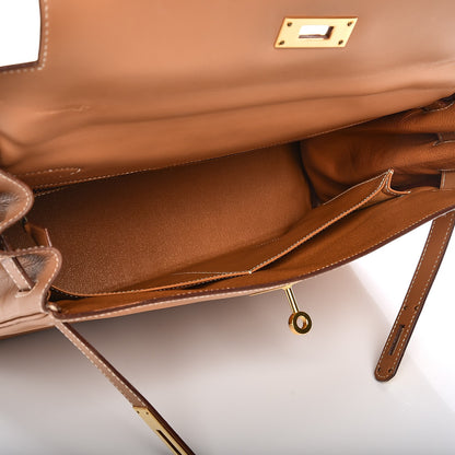 Hermes Chamonix Kelly Retourne 32 Natural 6 of 34