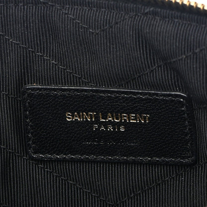 Saint Laurent SAINT LAURENT Calfskin Matelasse Chevron Monogram A5 Wristlet Black 6 of 7