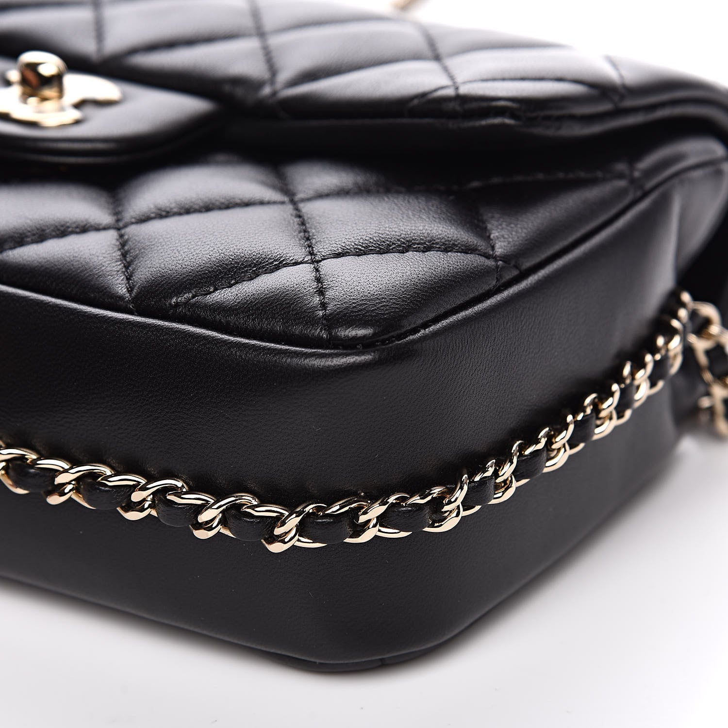 Chanel Lambskin Quilted Small My Precious Flap Black 9 of 12