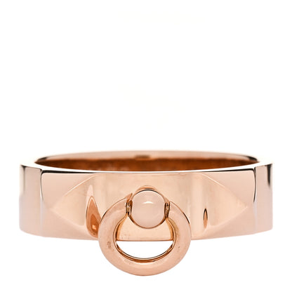 Hermes 18K Rose Gold PM Collier De Chien Ring 52 6 1 of 5