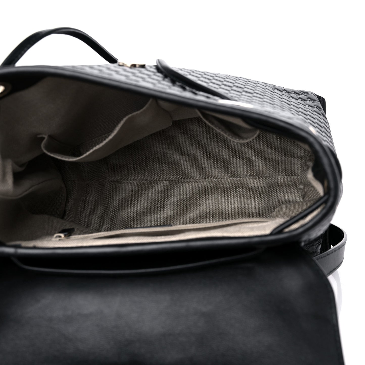 Microguccissima Drawstring Backpack Black