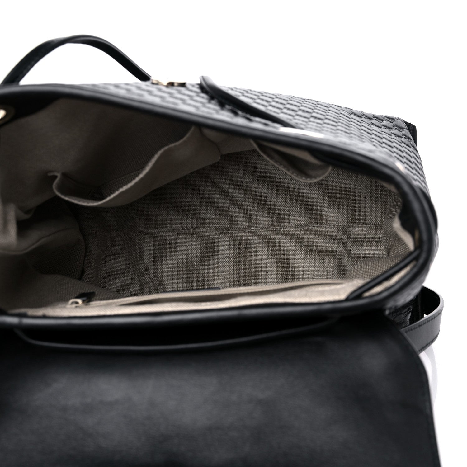 Gucci Microguccissima Drawstring Backpack Black 5 of 11