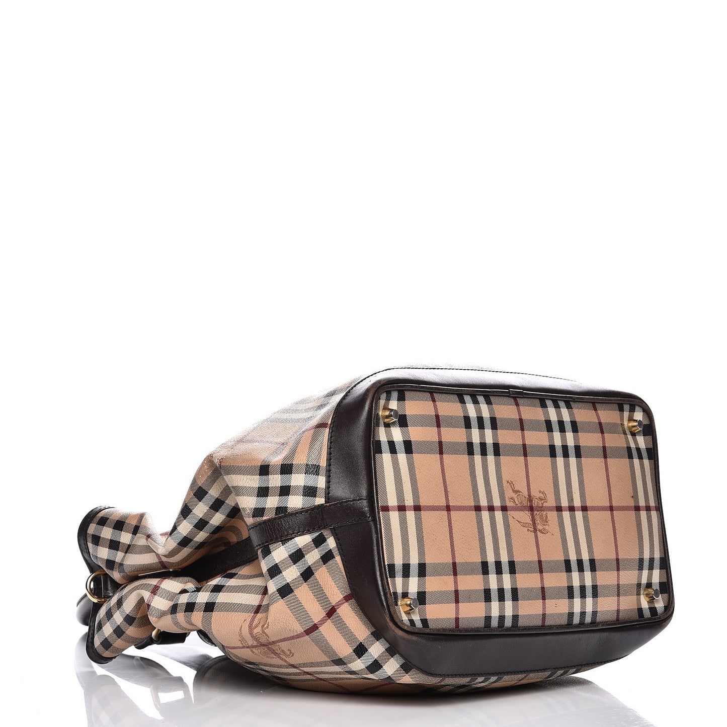 Haymarket Check Medium Golderton Tote Chocolate