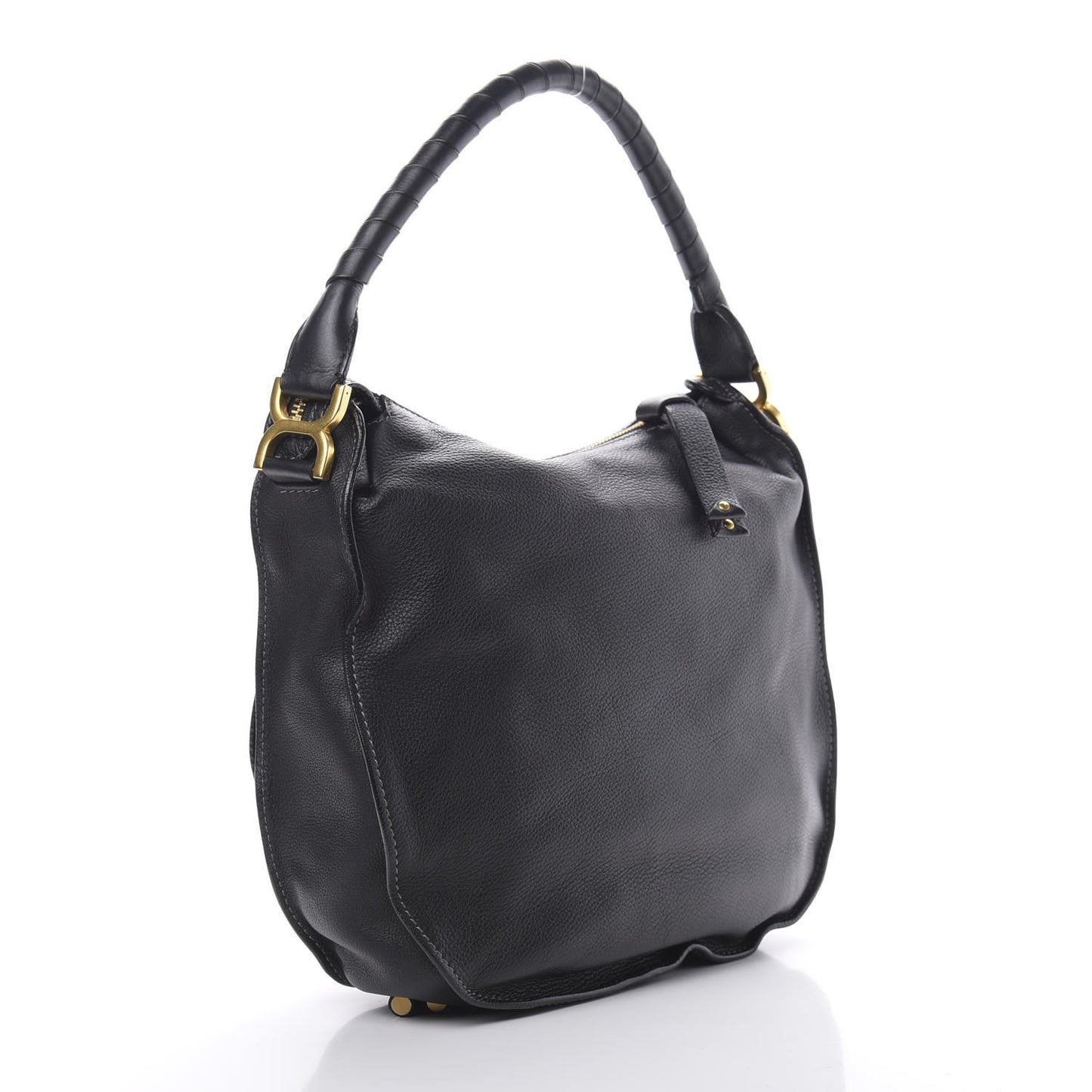 Calfskin Medium Marcie Hobo Black