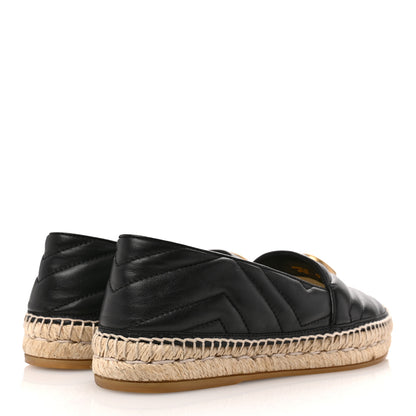 Gucci Nappa Matelasse GG Marmont Espadrilles 37.5 Black 5 of 11