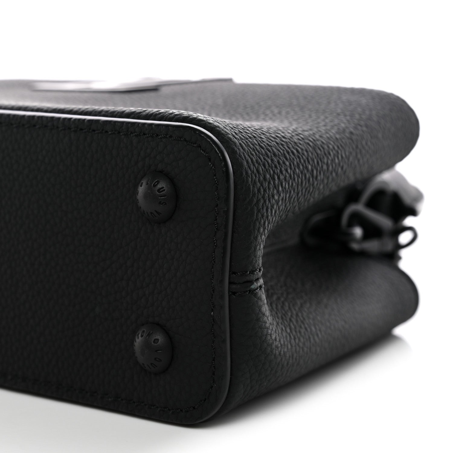 Louis Vuitton Matte Taurillon Capucines East West Mini All Black 10 of 10