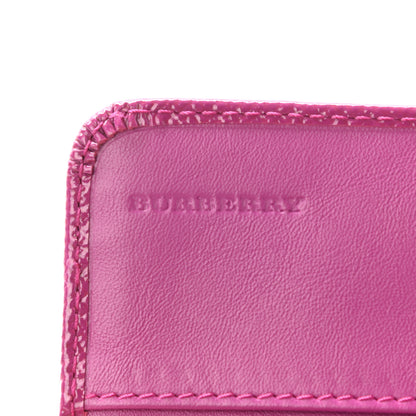 Burberry Patent Heritage Grain Penrose Continental Wallet Pink 6 of 11