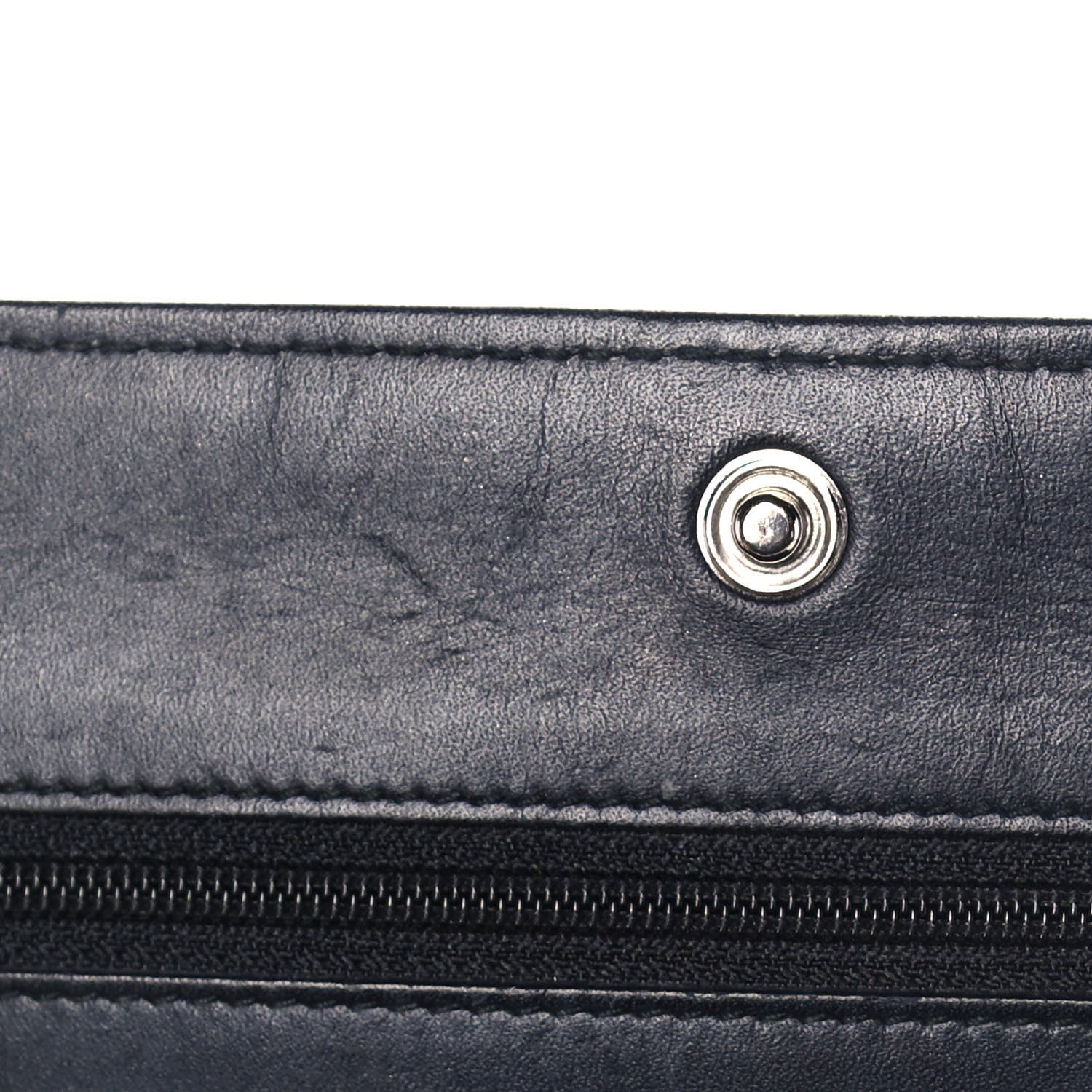 Chanel Velvet Quilted Boy Wallet On Chain WOC Black 13 of 14