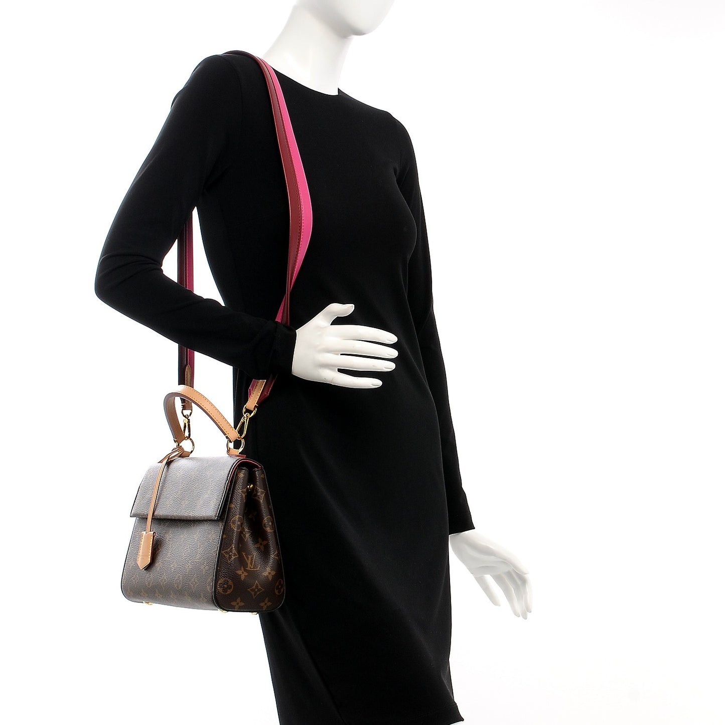 Monogram Cluny BB Bordeaux Fuchsia
