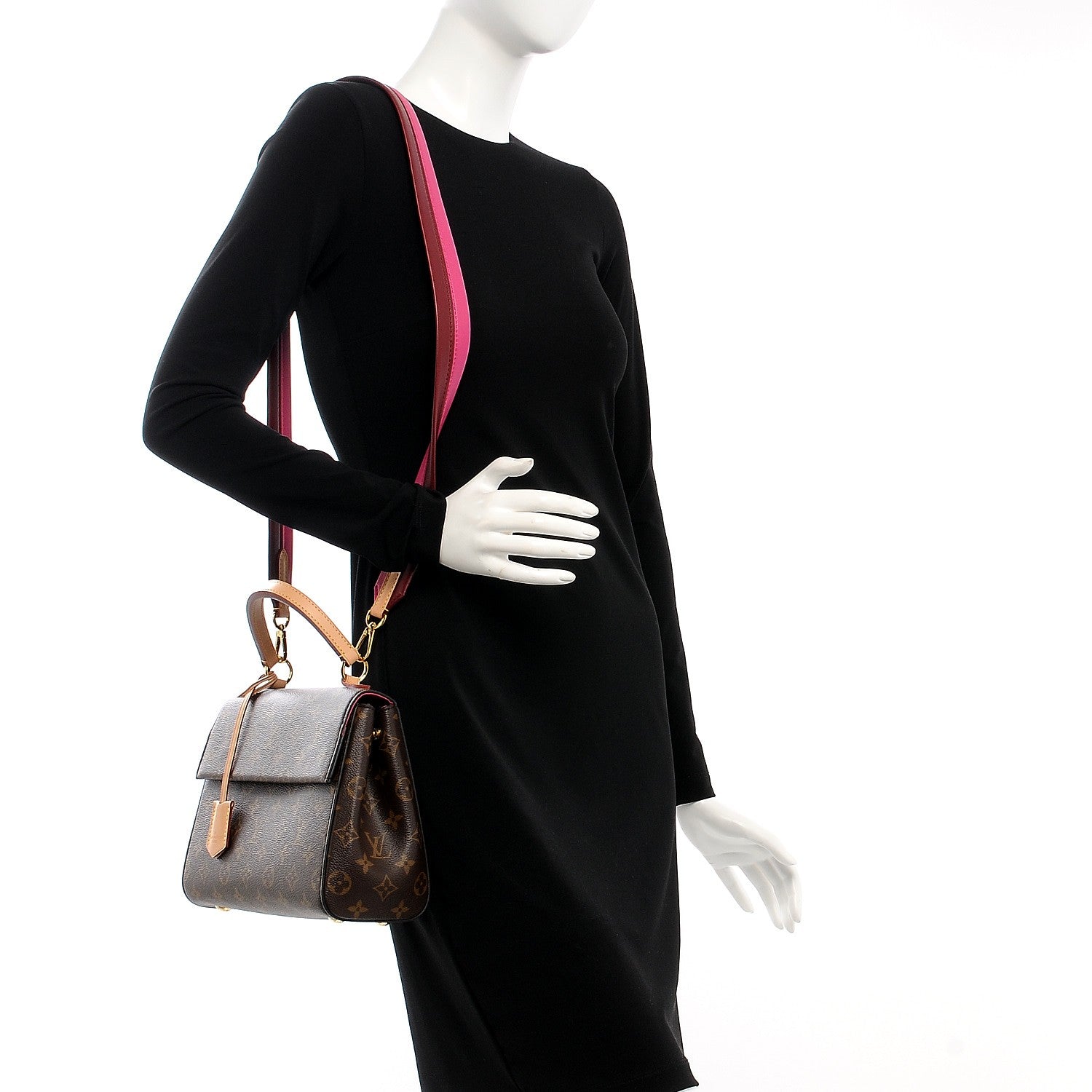 Louis Vuitton Monogram Cluny BB Bordeaux Fuchsia 2 of 7
