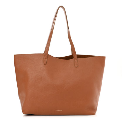 Mansur Gavriel Tumbled Calfskin Large Shopping Tote Caramel 2 of 10