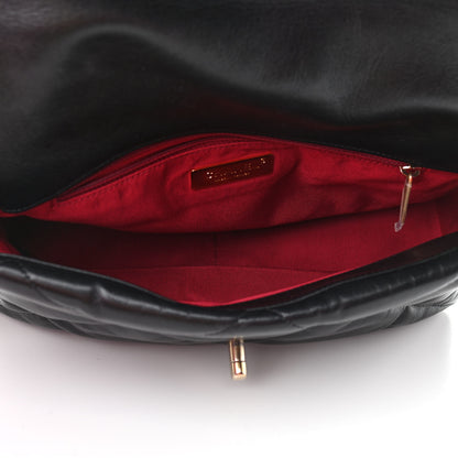 Chanel Goatskin Quilted Large Chanel 19 Flap Black 5 of 11