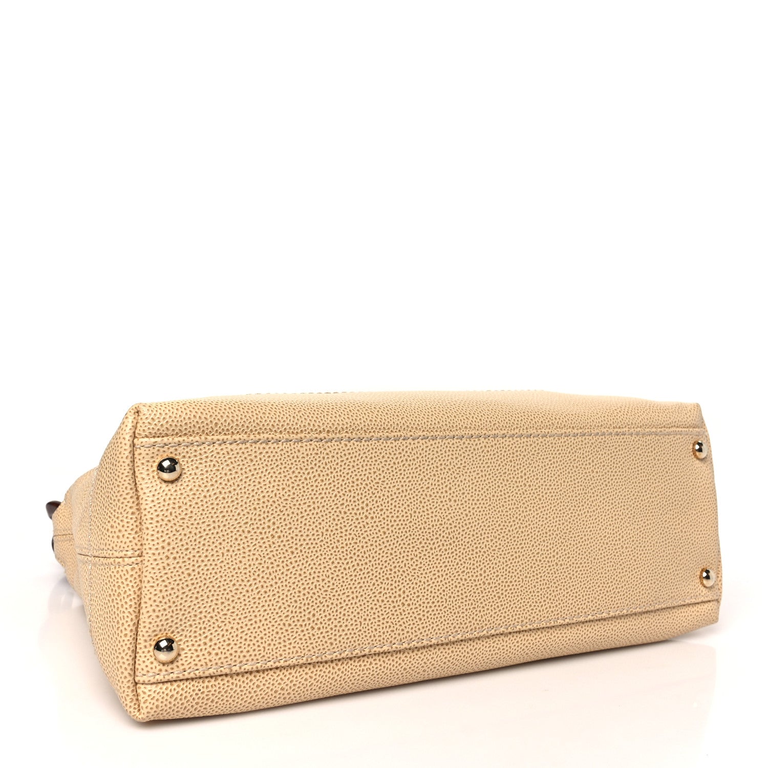 Chanel Caviar CC Wood Chain Hobo Beige 4 of 10