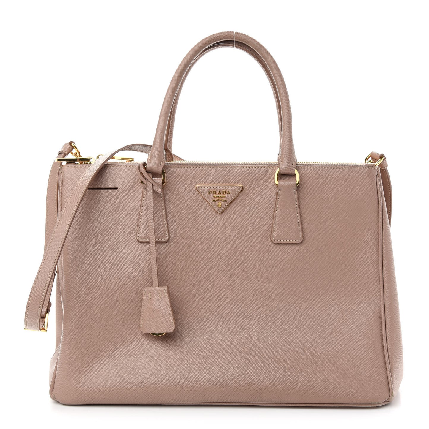 Saffiano Medium Galleria Double Zip Tote Cammeo