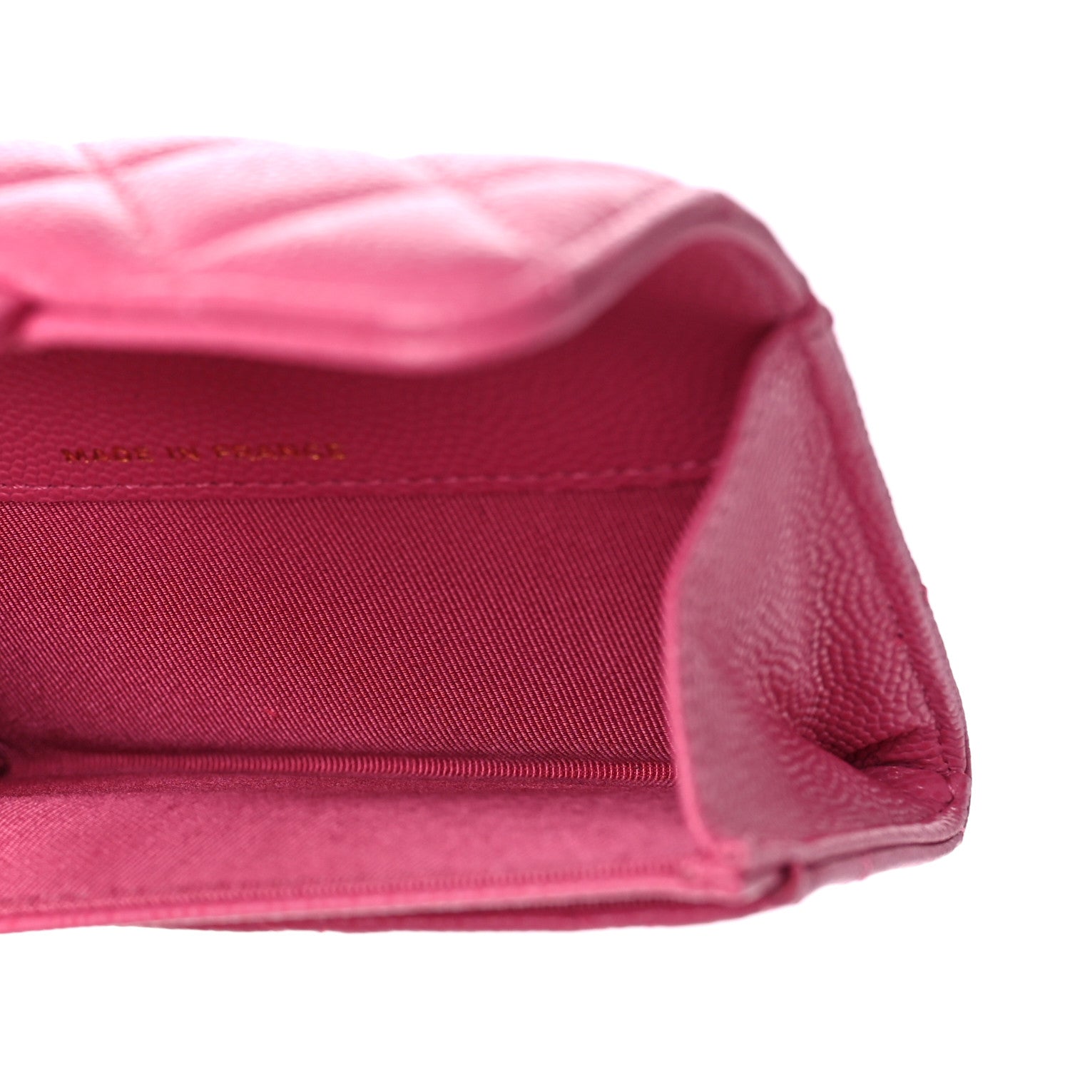 Chanel Caviar Quilted Flap Card Holder Wallet Pink 5 of 10