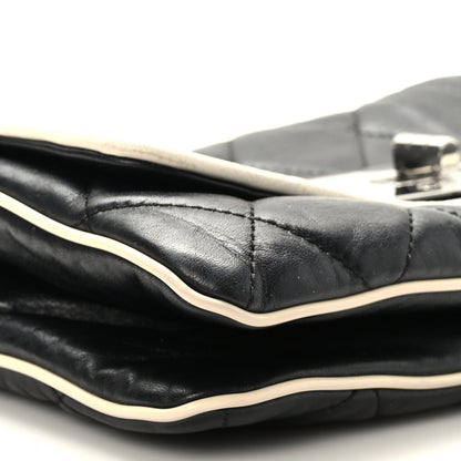 Chanel Lambskin Quilted East West Flap Black 8 of 10