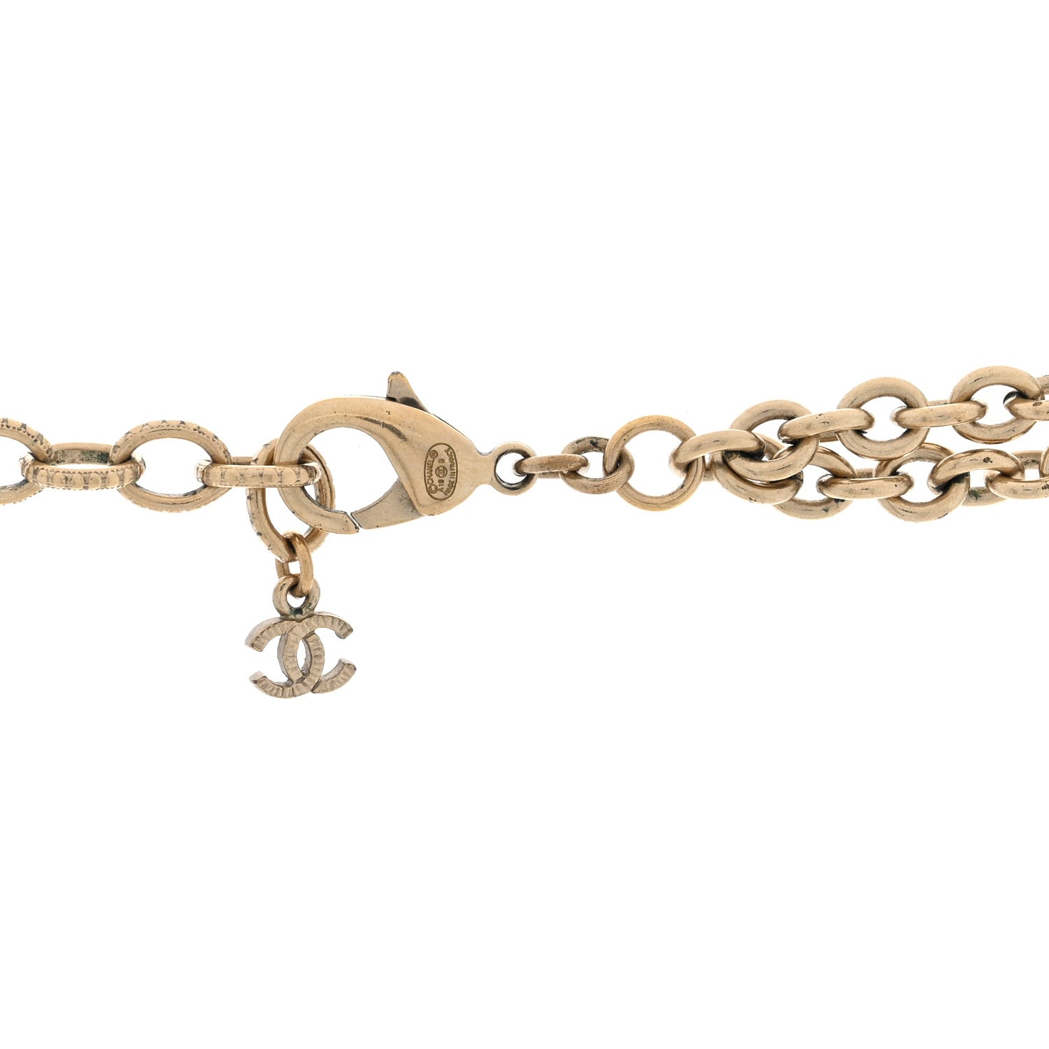 Chanel CC Medallion Paris Long Necklace Gold 4 of 4