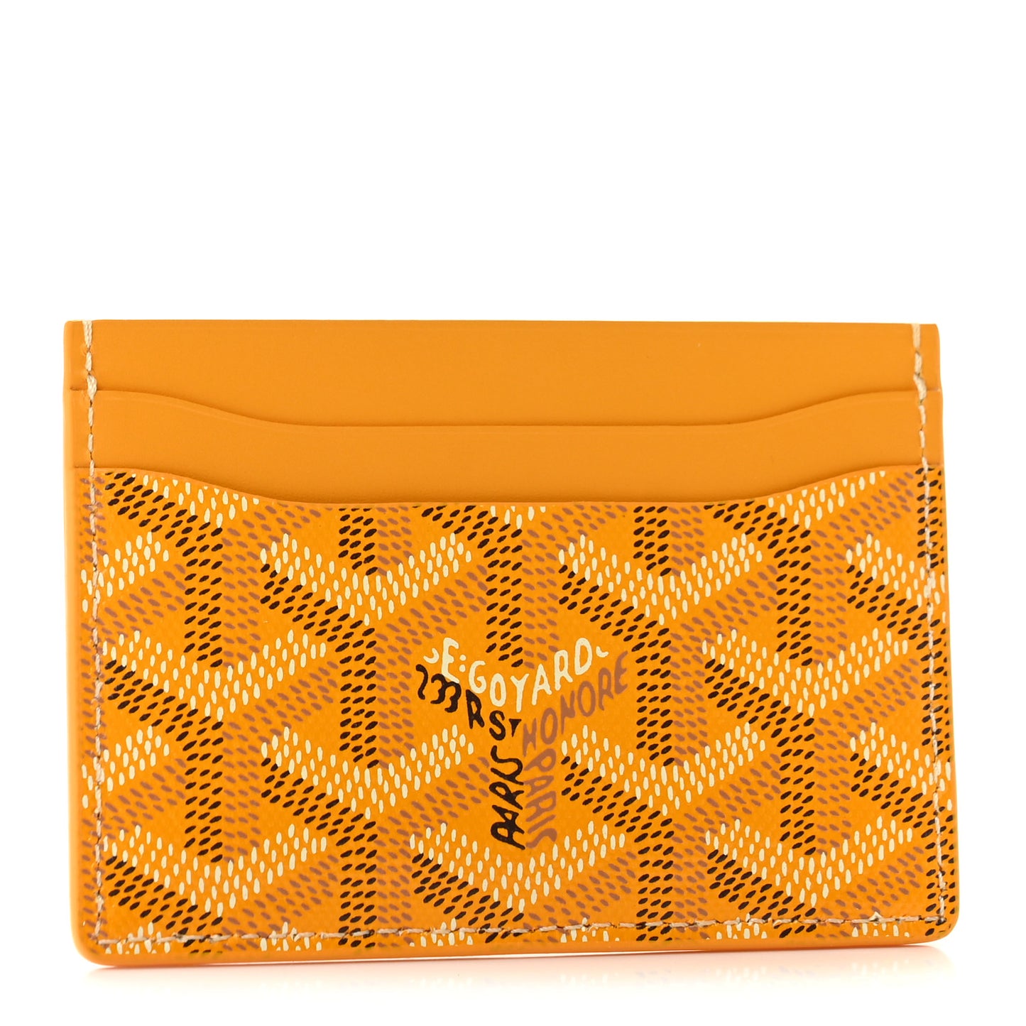 Goyardine Saint Sulpice Card Holder Yellow