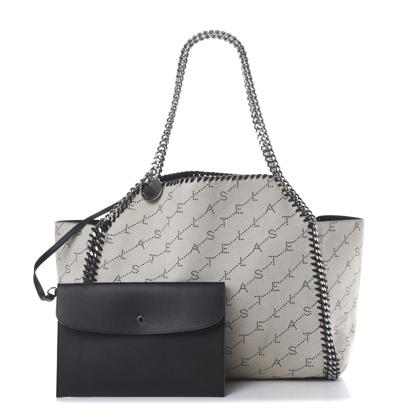 Canvas Logo Falabella Reversible Tote Sand