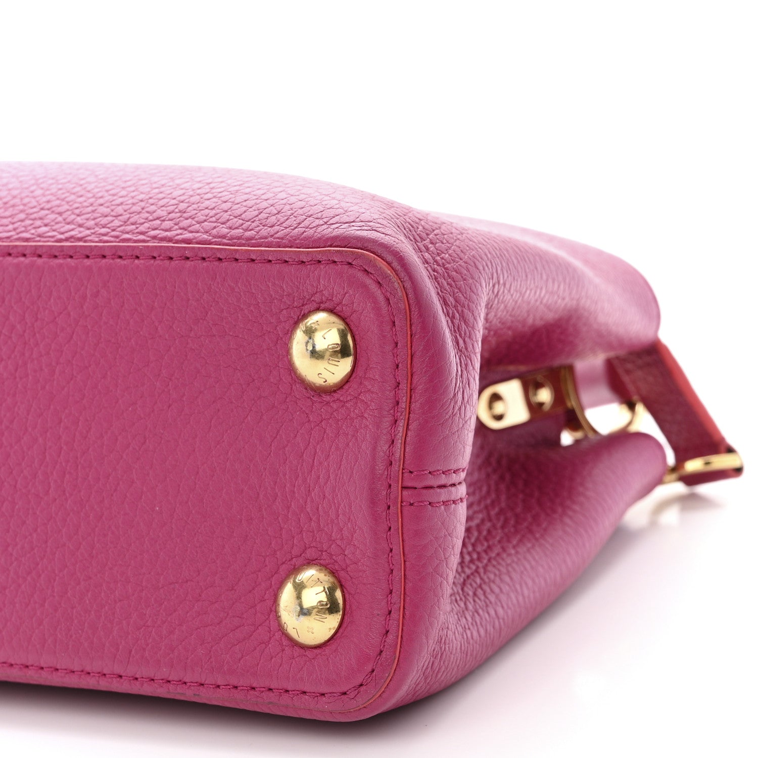 Louis Vuitton Taurillon Capucines BB Hibiscus Flamingo 9 of 9