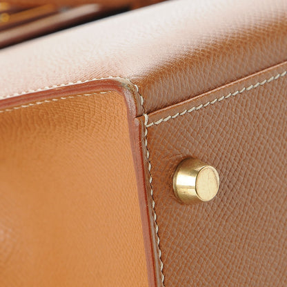 Hermes Courchevel Kelly Sellier 28 Gold 36 of 37