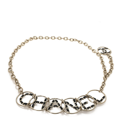 Chanel Metal Lambskin Chain Logo Belt 80 Gold 1 of 3