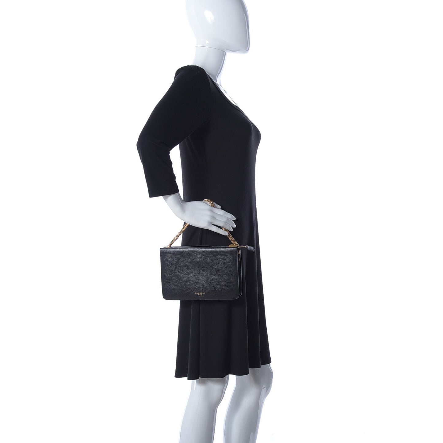 Sugar Goatskin Cross 3 Crossbody Bag Black