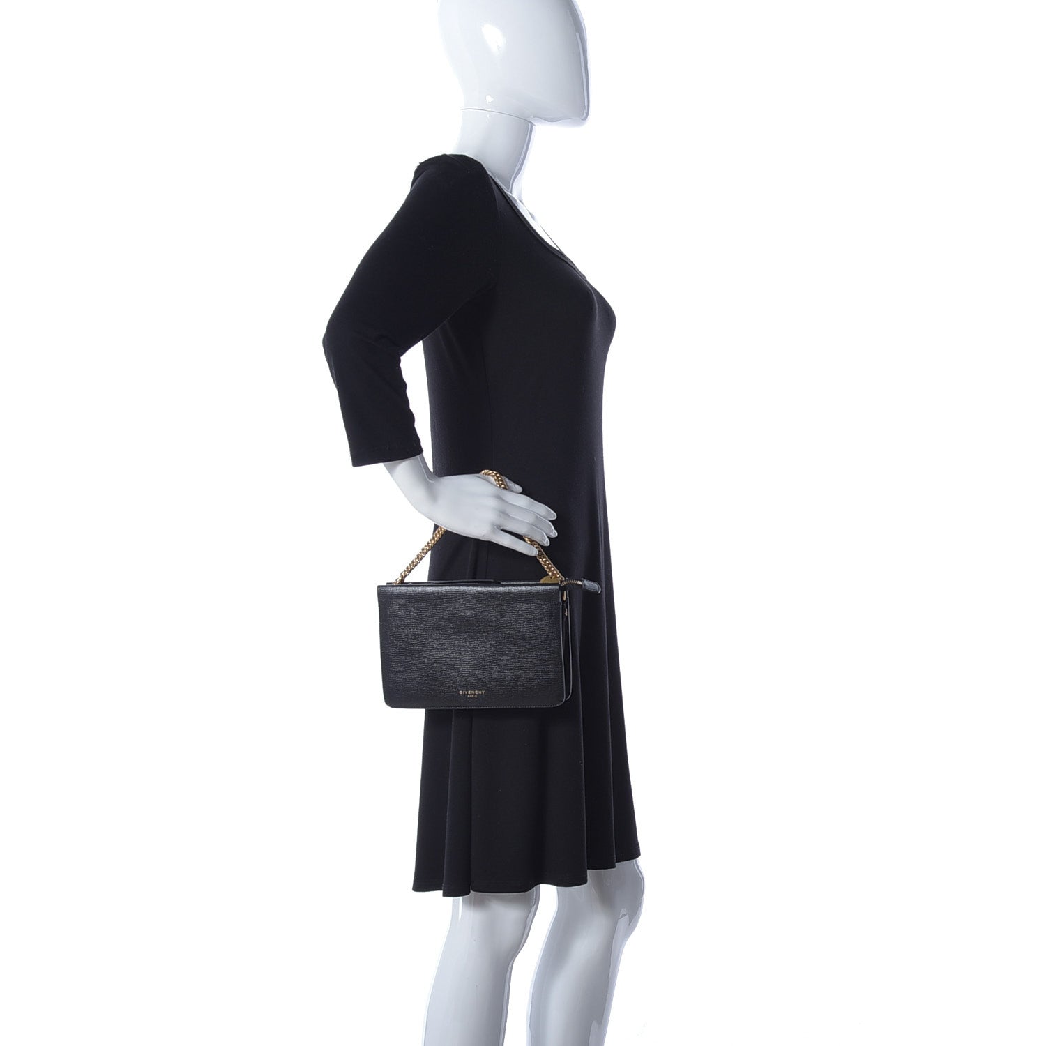 Givenchy Sugar Goatskin Cross 3 Crossbody Bag Black 2 of 8