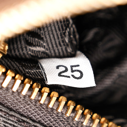 Prada Metallic Saffiano Pochette Platino 7 of 15