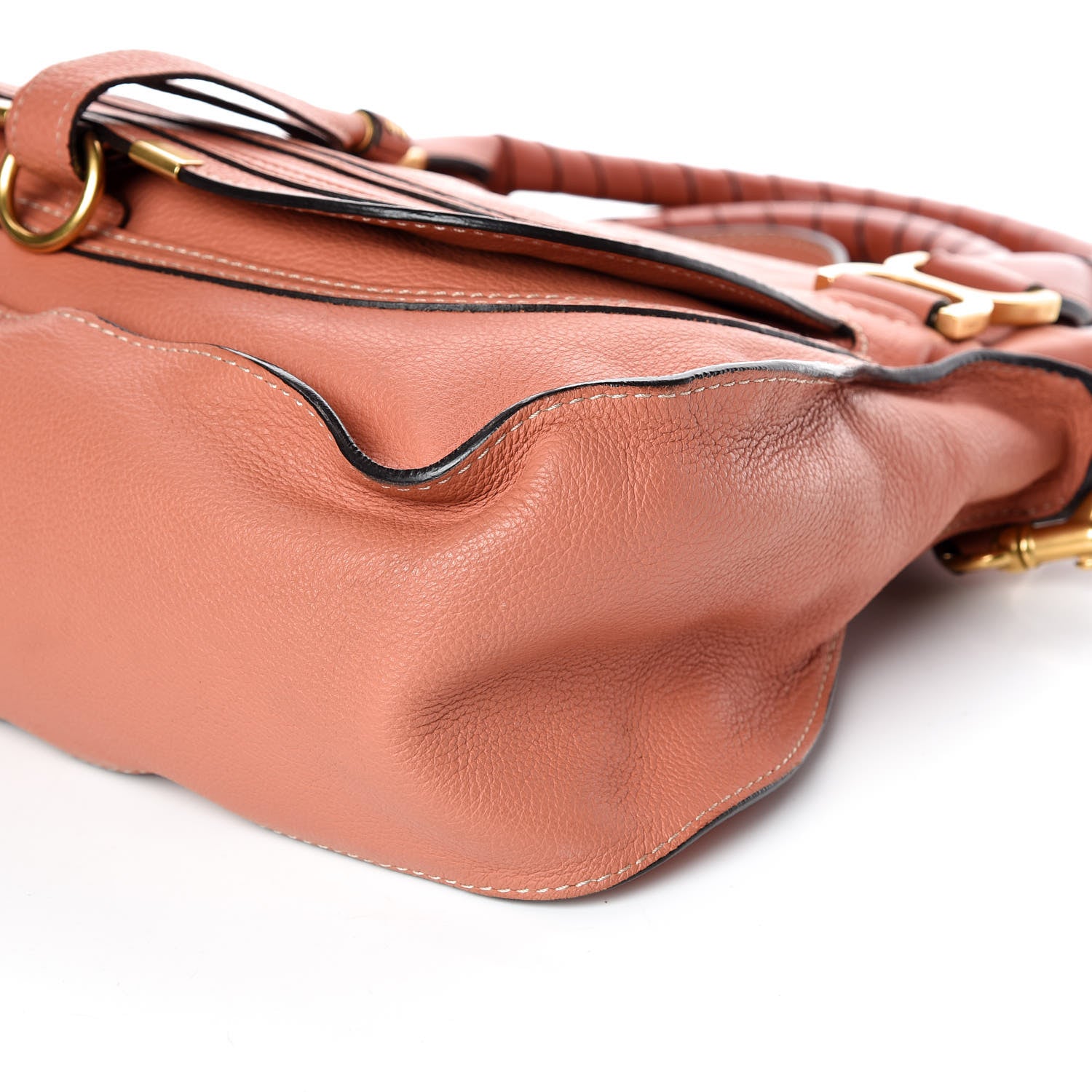 Chloe Calfskin Medium Marcie Satchel Coral 6 of 9