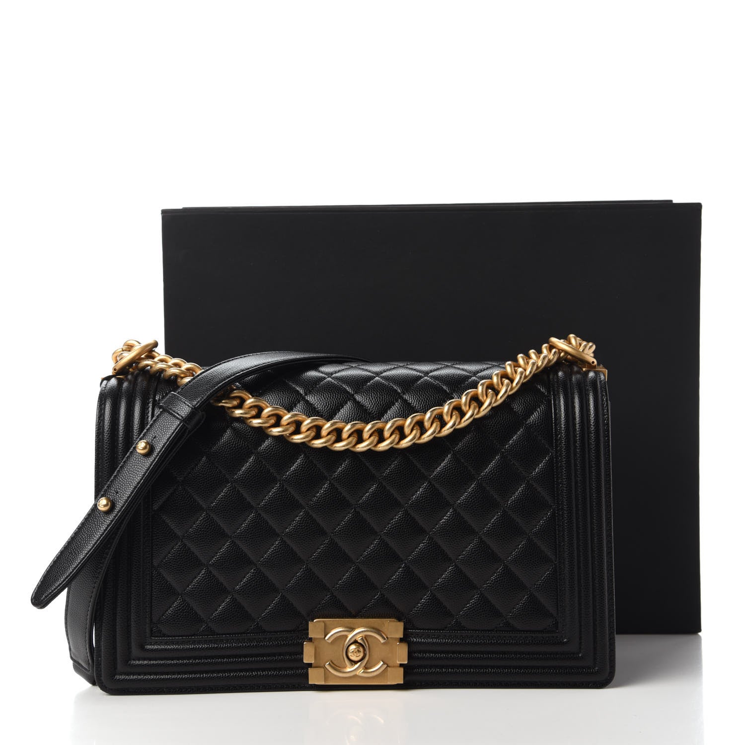 Chanel Caviar Quilted New Medium Boy Flap Black 15 of 15