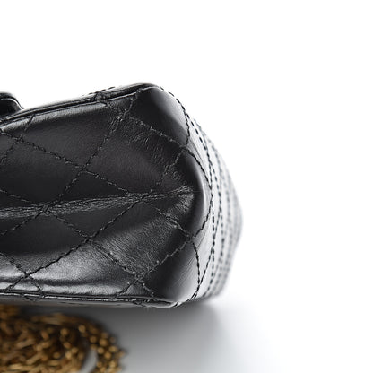 Chanel Aged Calfskin Quilted 2.55 Reissue Mini Flap Black 10 of 14