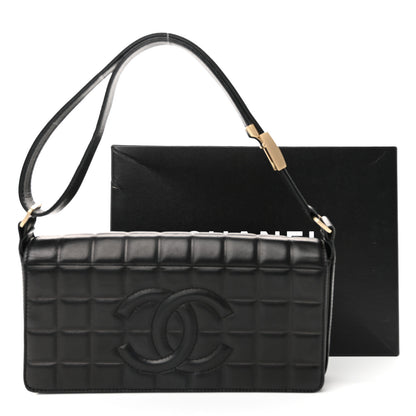 Chanel Lambskin Quilted CC Chocolate Bar Flap Black 10 of 10